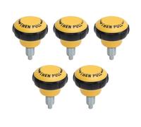 DIRBAK Fitness Spring Pull Pin Knob, 5Pcs Iron Plastic Durable Quick Release Adjustment Knob Replacement Part for Exercise Bike and Strength Fitness Equipment (Black Yellow)