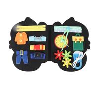 DIRBAK Foldable Felt Board Educational Soft Sensory Learning Activity Board for Kids Travel Car Plane Quiet Distraction Felt Material