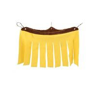 DIRBAK Hamaca con borlas para animales pequeños, suave y transpirable, con tiras de borlas para mascotas, acogedor escondite para dormir para conejos, hámster, cobayas, jaula con 3