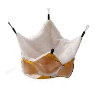 DIRBAK Hamaca para jaula para mascotas, cama colgante para hámster de 3 capas, cálida, suave y cómoda, nido de animales pequeños para jaula, conejillo de indias, conejo, ardilla, hurón,