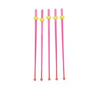 DIRBAK Ice Fishing Rod Tip 5pcs Set Durable Extendable Top Tip for Winter Fishing Pole Fittings ABS Material Rose Red Large Size Suitable for River Lake Ocean Fishing (14cm)