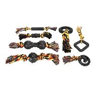 DIRBAK Interactive Rope Chewable Set, For Dogs and Teething Puppies, Colorful Playthings for Anxiety Relief in, 7 Pieces