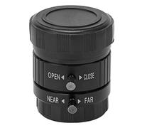 DIRBAK Lente de montura CS Lente focal fija de 16 mm con enfoque manual de apertura ajustable para cámara HD Carcasa de aleación de aluminio