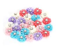 DIRBAK Lindos Lazos para el Cabello para Perros y Gatos, Flores, Lazos de Aseo con Bandas de Goma para Vestir Mascotas, Fiestas, Accesorios de Boda, Azul Cielo, Sandía, Rojo, Lavanda,