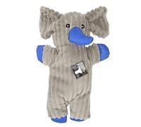 DIRBAK Masticar con sonido de elefante para perros pequeños y medianos, juego de franela natural para mascotas