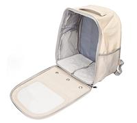 DIRBAK Mochila para gatos con burbujas, bolsa de viaje transparente ventilada de gran capacidad para perros pequeños, gatos, senderismo al aire libre, Camping, material de PU 33x23x40cm