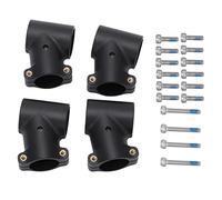 DIRBAK Negro 4 Piezas 25 mm Conector en T Inclinado para Trípode de Drones para Protección de Plantas Agrícolas Soporte de Accesorio de Tren de Aterrizaje para Aviones RC G420 620 G626