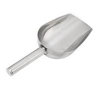 DIRBAK Pala para comida para mascotas, mango largo de acero inoxidable, cuchara para comida para perros y gatos, cuchara para alimentación para aves de corral, cabras, cerdos, mascotas,