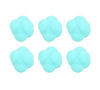 DIRBAK Paquete de 6 bolas de silicona de respuesta hexagonal, equipo de entrenamiento ágil y rápido, mejora el tiempo de reacción para entrenamiento deportivo, práctica en la pared,