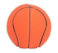 DIRBAK Pelota de baloncesto para mascotas, mordedura duradera, chirriante, masticable para perros medianos y grandes, hecha de látex para juegos en interiores y exteriores