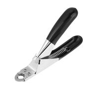 DIRBAK Pet Nail Clippers Stainless Steel, Spring Loaded Safety Guard Clipper Trimmer | Anti Slip Handle for Dogs Cats Home Grooming, Red Black Optional 12.5cm