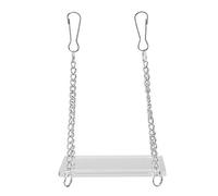 DIRBAK Puente colgante para hámster, soporte colgante para columpio, parque infantil, acrílico, ejercicio de animales pequeños, entrenamiento de equilibrio para accesorios de jaula,