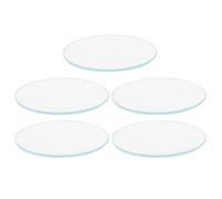DIRBAK Reemplazo de lente de cristal de reloj, 5 piezas redondas de 37 mm, 38 mm, 39 mm, bordes biselados transparentes planos para reparación de relojes, entusiastas del bricolaje, (37mm)