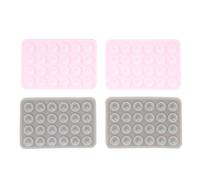 DIRBAK Silicone Suction Phone Case Multi Functional Non Slip Adhesive Phone Holder Versatile Suction Cup Stand For Car Office Home Pink Grey 4pcs