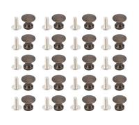 DIRBAK Single Hole Small Handle Gold Vintage Cabinet Drawer Pulls 12x11MM Zinc Alloy Retro Style Hardware for Kitchen Cabinets Wardrobe Dressers 20 Sets (Green Bronze)