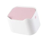 DIRBAK Small Waste Bin with Lid, for Table or Desktop. A plastic bin for collecting small paper scraps and wrappers, suitable for placing on a desk, nightstand, or side table.