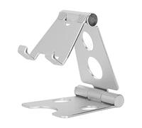 DIRBAK Soporte de escritorio de aleación de aluminio para teléfono móvil y tableta, soporte de ajuste de múltiples ángulos para transmisión en, ver vídeos, oficina en casa, estudio de
