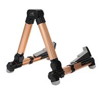 DIRBAK Soporte para guitarra, resistente, plegable, en forma de A, universal, para suelo, para bajo eléctrico, ukelele, instrumentos musicales, aleación de aluminio, plástico ABS