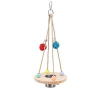 DIRBAK Taza de alimentación para pájaros de acero inoxidable duradera para alimentación de loros, taza colgante para pájaros pequeños y medianos, loros, periquitos, cacatúas, conures,