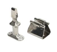 DIRBAK Tope de puerta marina y soporte Pestillo de puerta de acero inoxidable resistente para yates y barcos Hardware exquisito duradero para puertas de gabinetes Escotillas Juego de 2