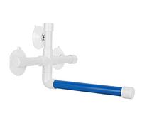 DIRBAK Varilla de pie para loros, percha para ducha de pájaros para mascotas con ventosa, material de PVC, suministros de baño para rascar, soporte interactivo para juegos de pájaros,