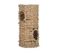 DIRBAK Verano Transpirable Hámster Túnel Hierba Nido para Mascotas Accesorio de Casa para Jaula Pequeña Material de Hierba de Agua Natural 20x10x10cm 7.9x3.9x3.9in
