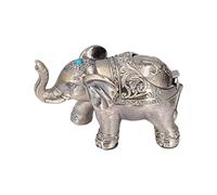 DIRBAK Vintage Elephant Metal Ashtray Wind Proof Semi Closed Lid for Cigars
