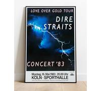 Dire Straits 1983 Cologne Love Over Gold Concert Tour Live Venue Gig Promo : 36"x24" Poster BRING YOUR WALLS TO LIFE !