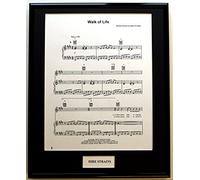 DIRE STRAITS/FRAMED SONGSHEET/WALK OF LIFE (Can be personalised)