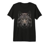 Dire Wolf Face Moonlight Forest Wildlife Nature Dire Wolf Premium T-Shirt