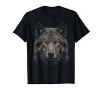 Dire Wolf Face Moonlight Forest Wildlife Nature Dire Wolf T-Shirt