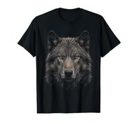 Dire Wolf Face Moonlight Forest Wildlife Nature Dire Wolf Value Graphic T-Shirt