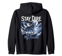 Dire Wolves Lover Aenocyon Dirus Pleistocene Zip Hoodie