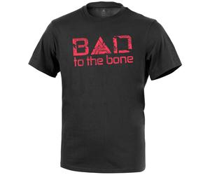Direct Action Bad to the Bone Printed Mens T-Shirt Graphic Tee Cotton Top Black