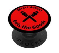 Direct Action Gets the Goods - IWW call to action PopSockets Adhesive PopGrip