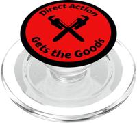 Direct Action Gets the Goods - IWW call to action PopSockets PopGrip for MagSafe