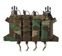 Direct Action Skeletonized Quad SMG Flap Pouch - Woodland