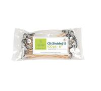 Direct Candle Supply Candle Wicks for Candle Making | 6 inch Stabilo CD 12 Wicks | 100pcs of Cotton Wicks for Candles and Candle Making Supplies, White