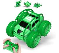 Direct Charging Remote Control Cars with USB Type-C Cable, Amphibious Fast Charging Stunt Car 360° Flip,LED Lights,15 km/h 4WD for Kids Ages 3-12, Waterproof Indoor Outdoor RC Toy Gift for Boys Girls