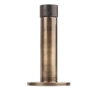 DIRECT DOOR HANDLES® Projecting Door Stop Antique Brass 64mm for Skirting or Wall Mounted Face Fix with Screws