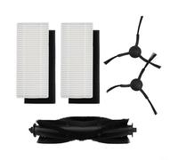 Direct Fit Replacement Parts for Conga Pet MaFor X and For X-Treme Vacuums Includes Main Brush Side Brushes and Filters for Daily Use Maintenance (A)