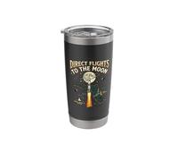 Direct Flights to the Moon Florida Space Coast Retro Stainless Steel Insulated Tumbler