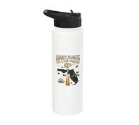 Direct Flights to the Moon Florida Space Coast Retro Stainless Steel Insulated Water Bottle