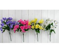 Direct Florist Supplies - 35cm Freesia Bunch - Assorted Colours - Spring Artificial Flower Floral Arrangment (Pink)