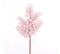 Direct Florist Supplies - 68cm Artificial Glittered Leaf Branch Spray - Christmas Decoration Xmas Wedding Anniversary Celebration (Pink)