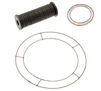 Direct Florist Supplies - 8", 10", 12", 14", 16", 20" Metal Wire Wreath Ring, FREE Binding Wire, Wreath Bases Round Flat Christmas Xmas Floral Crafts Wreath Making Seasonal Spring Easter (5, 14")