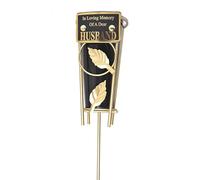 Direct Florist Supplies - In Loving Memory Memorial Metal Spike - Grave Pot Flower Vase Tribute Crematorium Loved One Relative Graveside (Husband)