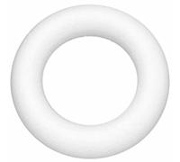 Direct Florist Supplies - Polystyrene Shapes - Various Shapes Arts & Crafts Wreath Making Seasonal (25cm Ring)
