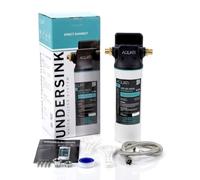 Direct Flow Under Sink Water Filter System 0.5 Micron Reduces 99% Chlorine, Microplastics, Bad Taste & Odour, High Capacity 12 Month Filter, Quick Change, Direct Connect, High Flow Kitchen Purifier