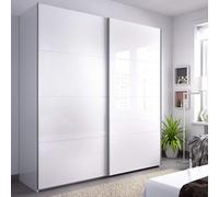 Direct Furniture Suppliers Ltd Arm 2 Door Sliding Wardrobe 150Cm Wide - White